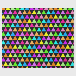 Papel de regalo con estampado groovy de triángulo 