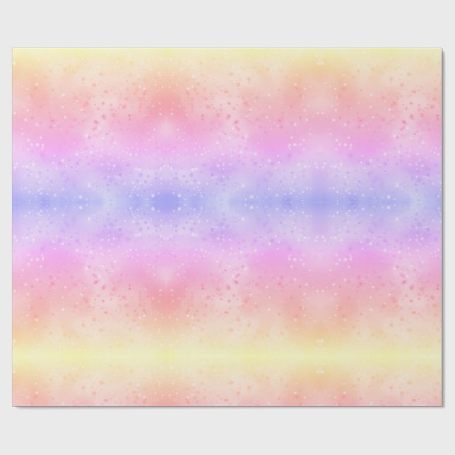 Papel de regalo con estampado tie-dye pastel, colo (Superficie plana)