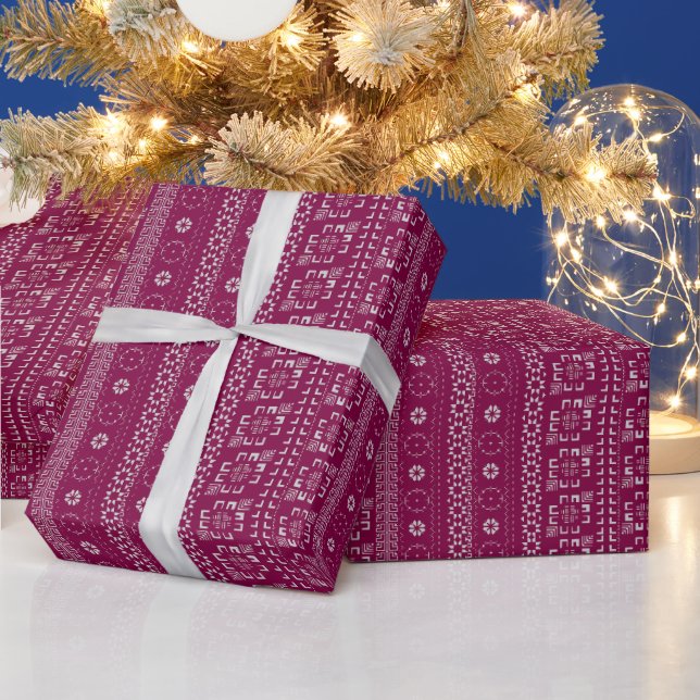 Papel de regalo con estampado tradicional de Tatre (Vacaciones)