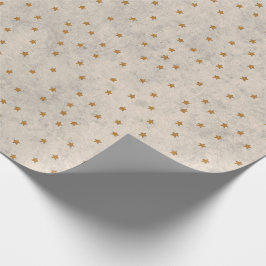 Papel de Regalo con Estrellas Doradas