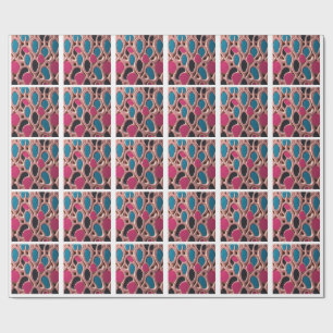Papel de regalo con formas líquidas abstractas 3D 