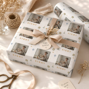 Papel de regalo con foto personalizada Cumpleaños