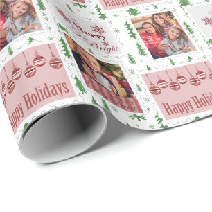 Papel de regalo con fotos personalizadas de sellos