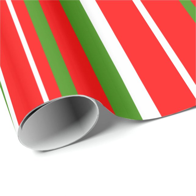 Papel de regalo con franjas de código de barras en (Esquina del rollo)