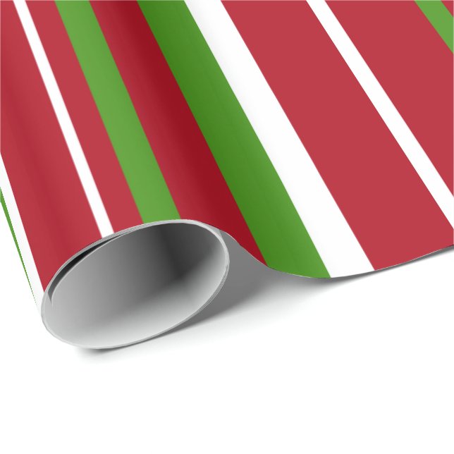 Papel de regalo con franjas de código de barras en (Esquina del rollo)