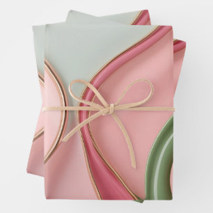 Papel de regalo con gráfico abstracto elegante