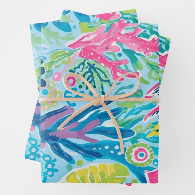 Papel de regalo con gráfico elegante (In situ)
