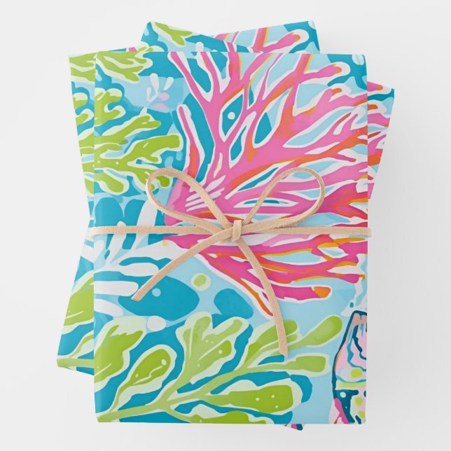 Papel de regalo con gráfico elegante (In situ)