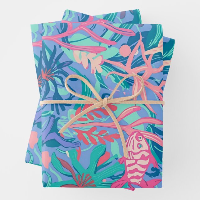 Papel de regalo con gráfico elegante (In situ)
