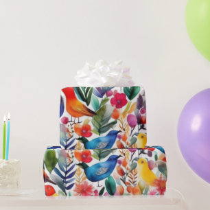 Papel de regalo con hermosas flores rosadas