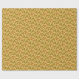 Papel de Regalo con Hojas de Otoño