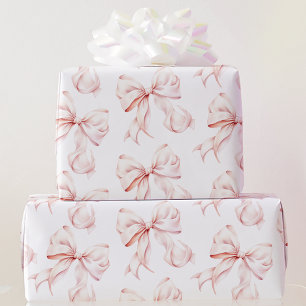 Papel de Regalo con Lazo Rosa Elegante