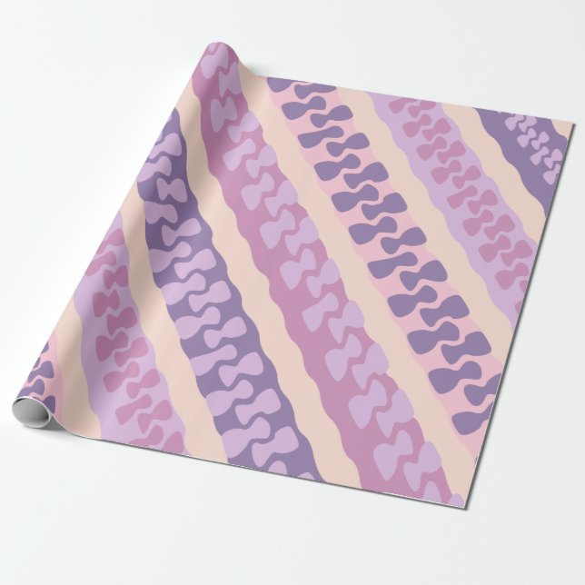 Papel de regalo con líneas diagonales (Desenrollado)