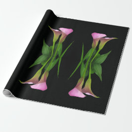 Papel de regalo con lirio de calla de 30" x 6'