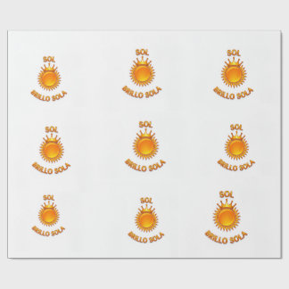 Papel de Regalo con Logo Sol Brillo Sola | Envolto