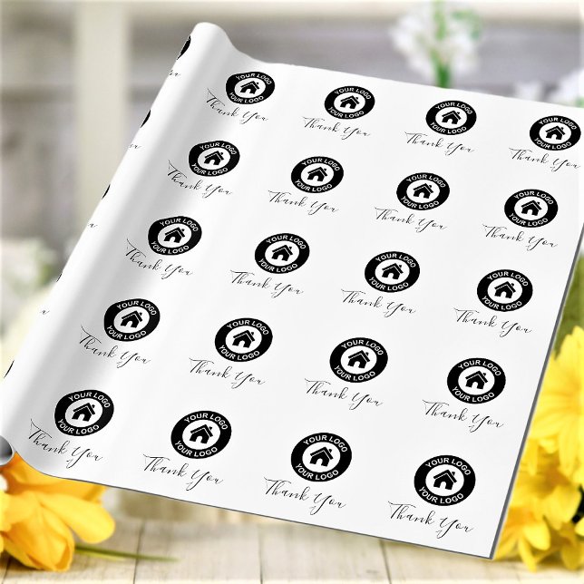 Papel de regalo con logotipo de empresa personaliz (Subido por el creador)