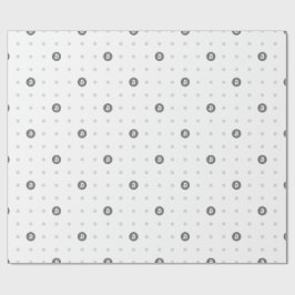 Papel de regalo con lunares de Bitcoin