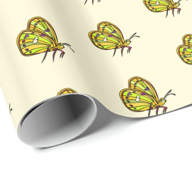 Papel de Regalo con Mariposas (Esquina del rollo)
