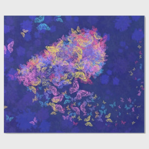 Papel de Regalo con Mariposas Corazón