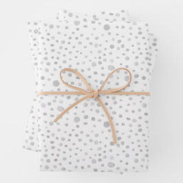 Papel de Regalo con Motivos de Confeti y Puntos de