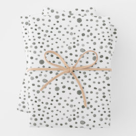 Papel de Regalo con Motivos de Puntos de Acuarela