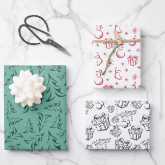 Papel de regalo con motivos navideños