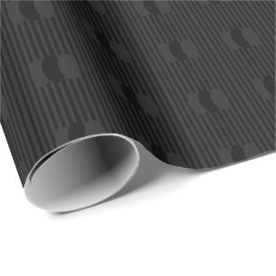 Papel de regalo con óvalos de terciopelo negro