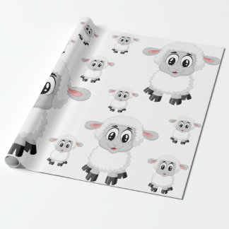 papel de regalo con ovejas