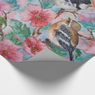 Papel de Regalo con Pájaros