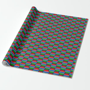 Papel de regalo con panal de abeja de la bandera d