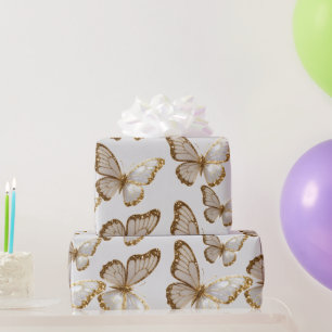 Papel de regalo con patrón de bayas rústico
