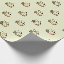 Papel de Regalo con Patrón de Conejito Adorable
