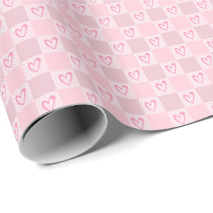 Papel de regalo con patrón de corazón de San Valen
