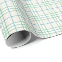 Papel de Regalo con Patrón de Cuadrícula Verde y A