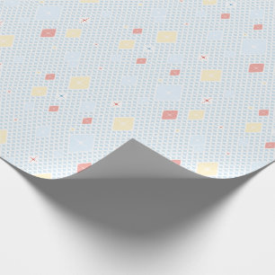 Papel de regalo con patrón de estrella de cristal