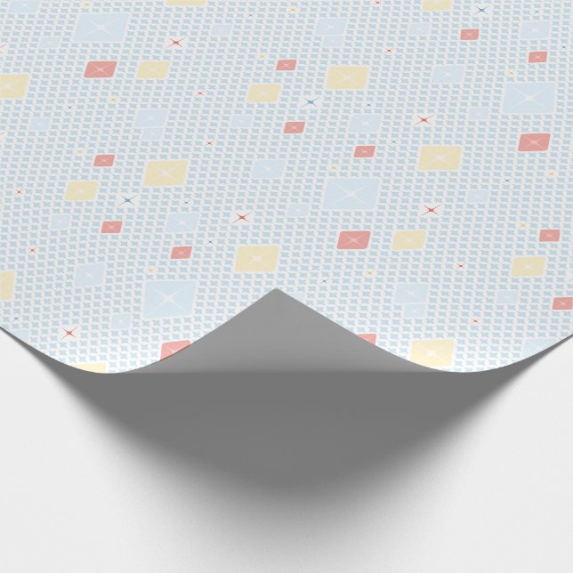 Papel de regalo con patrón de estrella de cristal  (Esquina)
