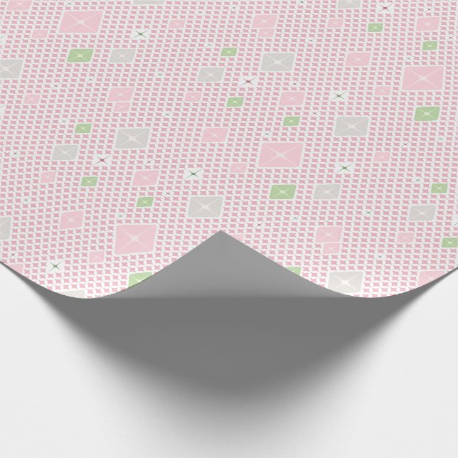 Papel de regalo con patrón de estrella de cristal  (Esquina)