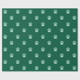 Papel de regalo con patrón de huellas de patas lin