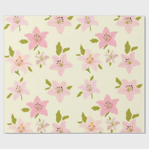 Papel de regalo con patrón de jardín floral colori