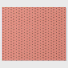 Papel de regalo con patrón de lazo coquette rosa l