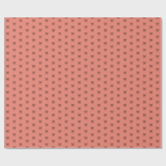 Papel de regalo con patrón de lazo coquette rosa l