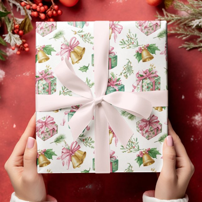 Papel de regalo con patrón de Navidad pastel (Subido por el creador)