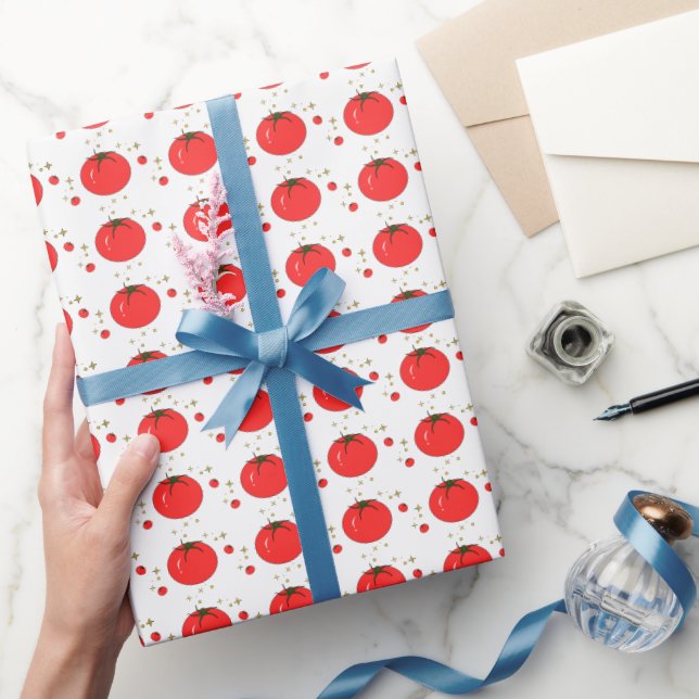 Papel de regalo con patrón de tomate lindo (Regalar)