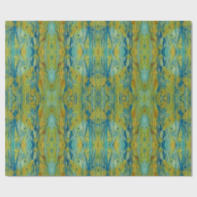 Papel de regalo con patrón elegante de primavera (Superficie plana)