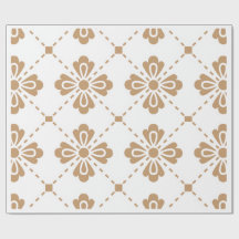 Papel de regalo con patrón floral elegante "Classi