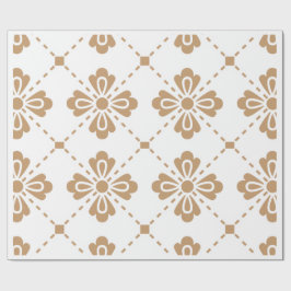 Papel de regalo con patrón floral elegante "Classi