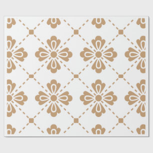 Papel de regalo con patrón floral elegante "Classi
