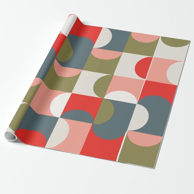 Papel de regalo con patrón geométrico (Desenrollado)