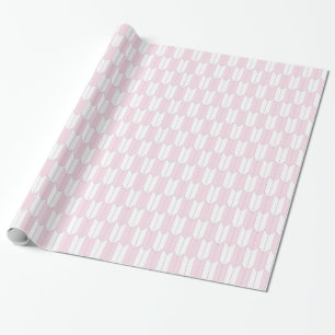 Papel de regalo con patrón japonés Yagasuri rosa y