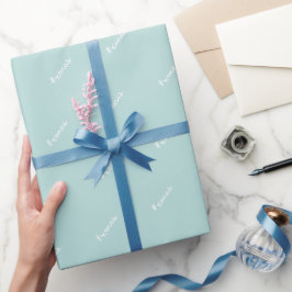 Papel de regalo con patrón moderno azul y blanco d